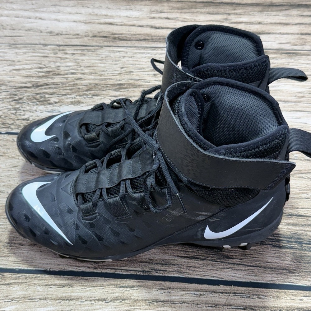 Nike Football Cleats Mens 12 W Black Force Savage Shark 2 Fastflex BV0151-001